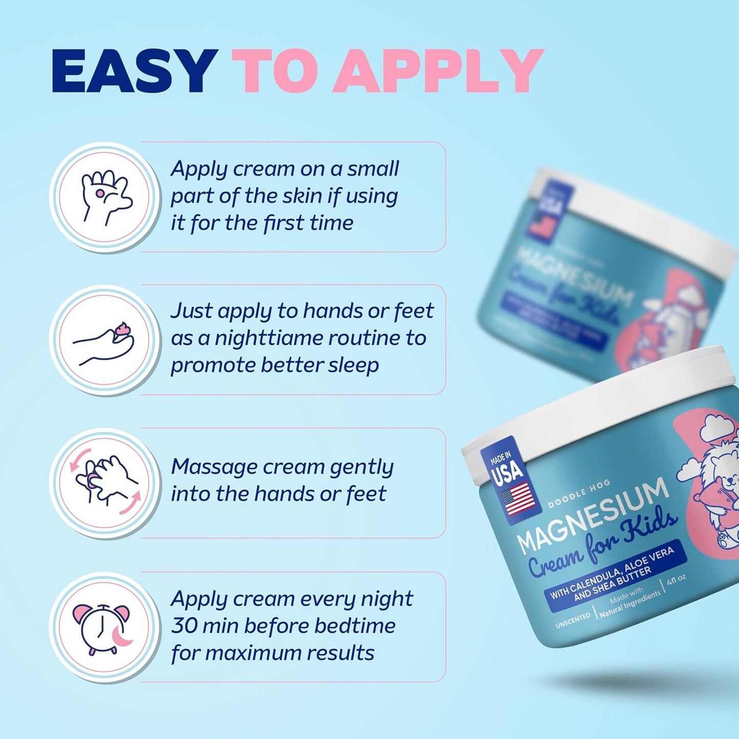 Magnesium Cream for Kids - Soothing Relief & Relaxation with Calendula