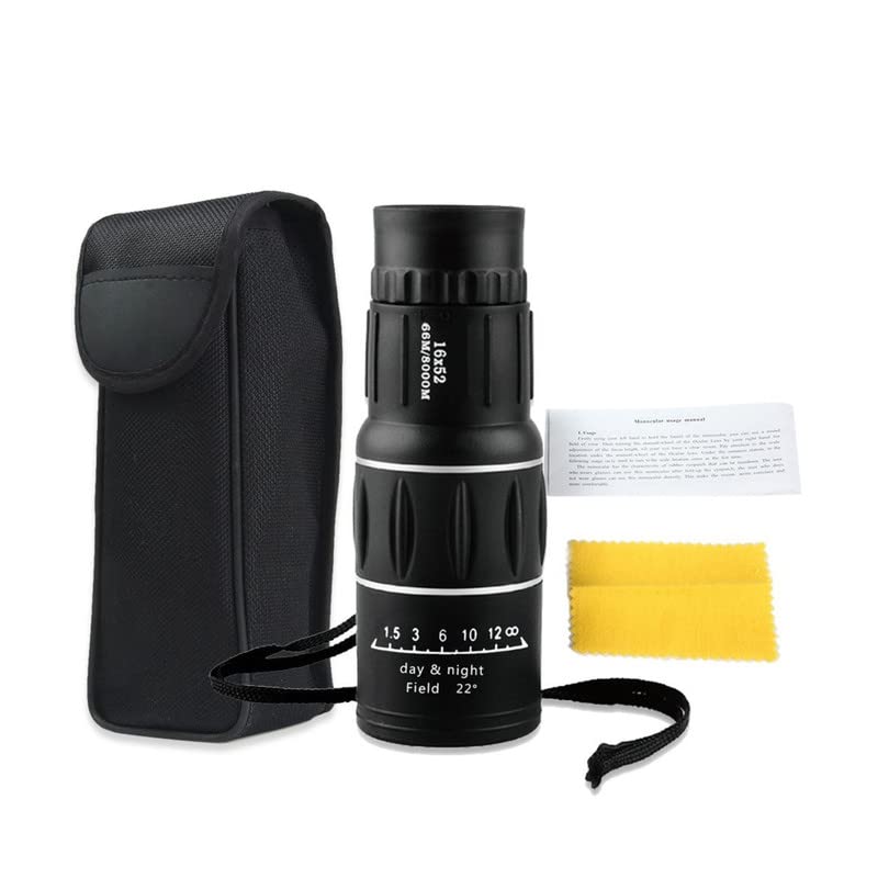 16x52 Monocular Telescope with BAK4 Prisms & FMC Lens