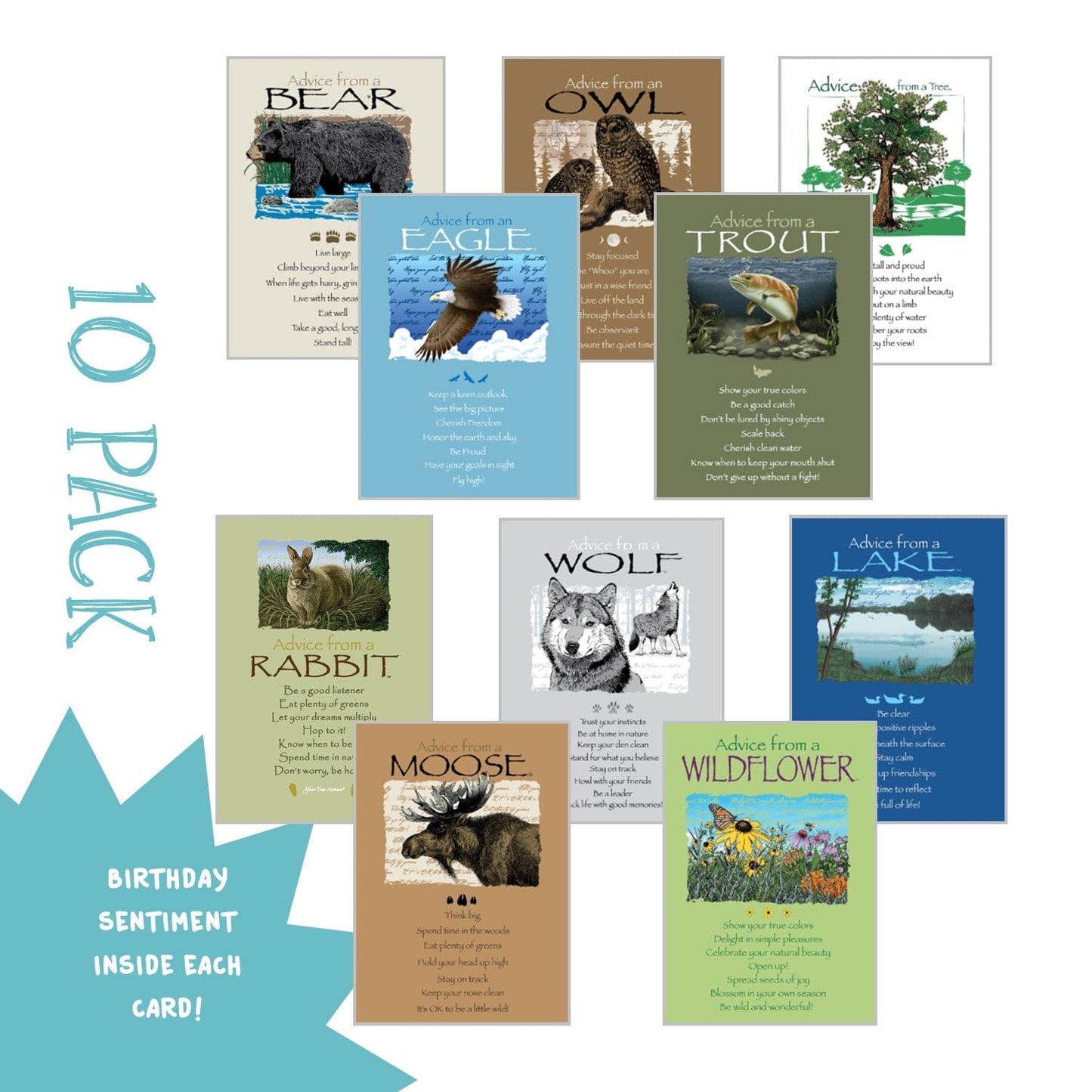 Birthday Giggles - Classic Greeting Card 10 pack