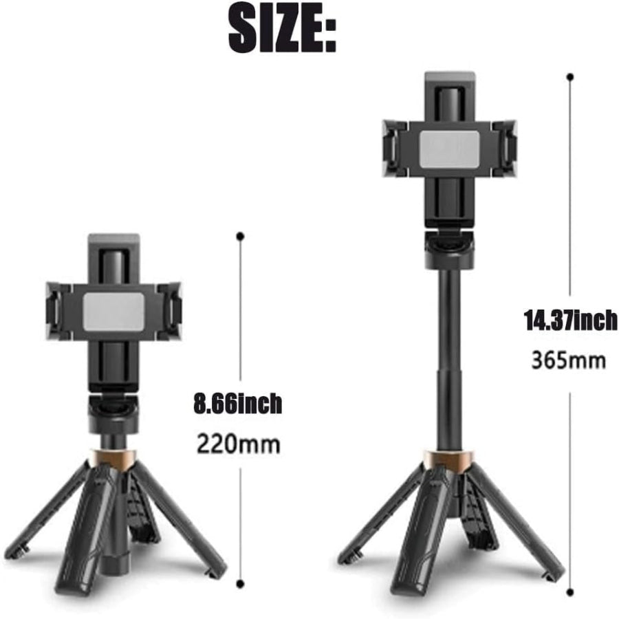 360° Rotation Wireless Remote Mini Tripod