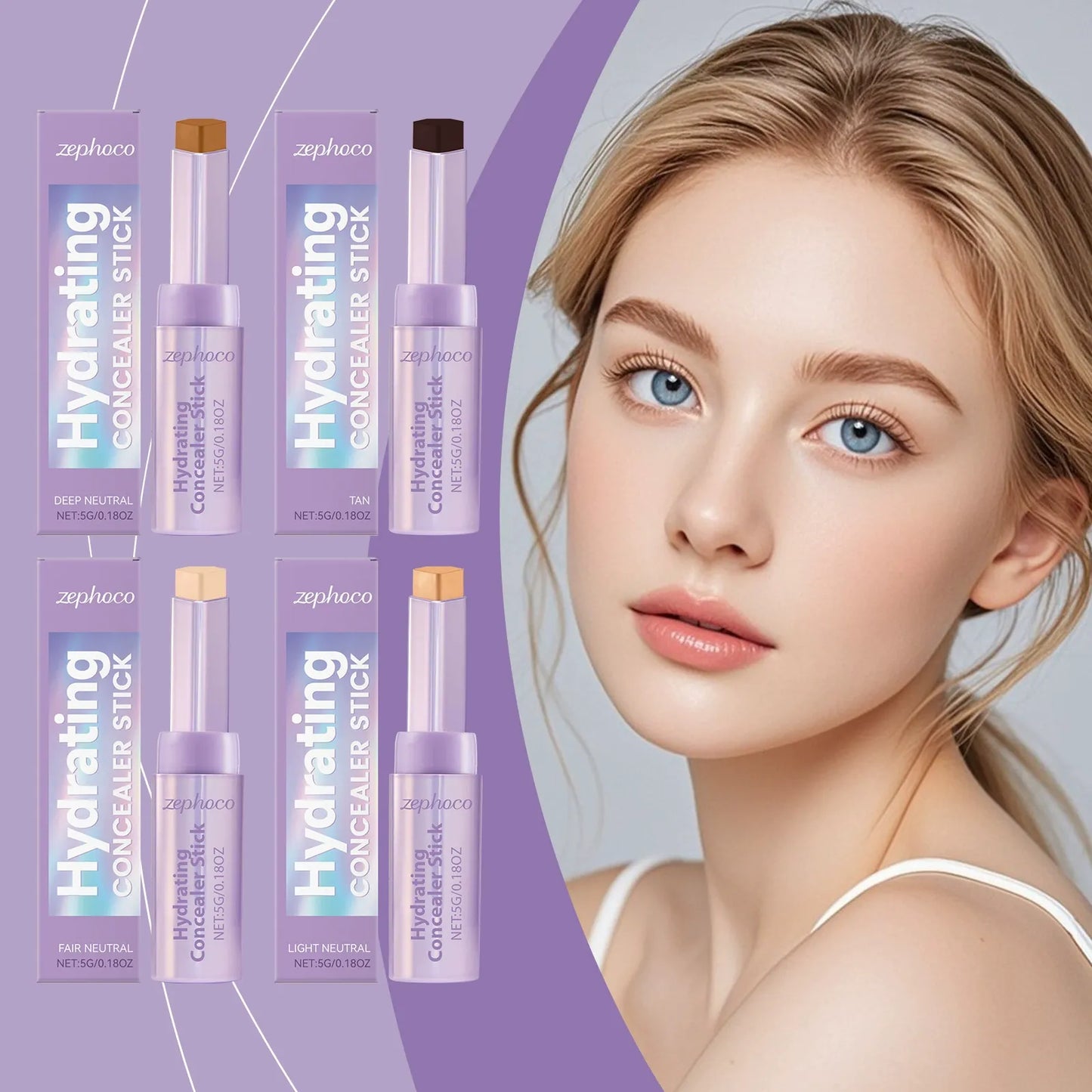 Blur Hydrating Concealer Stick with Brush