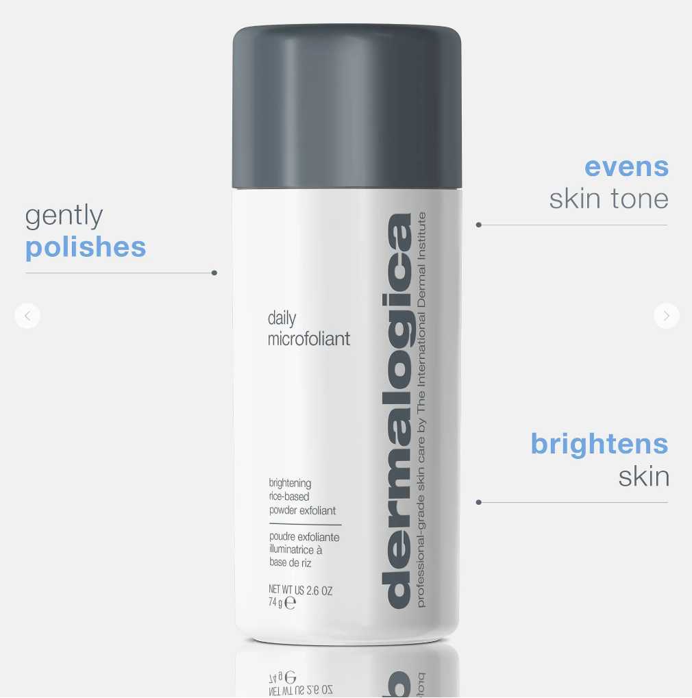 Daily Microfoliant, FaceExfoliator Scrub Powder with SalicylicAcid and Papaya Enzyme, AchieveBrighter, Smoother Skin Daily