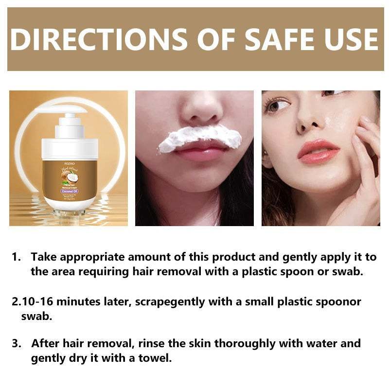 Coconut Facial Hair Removal Cream