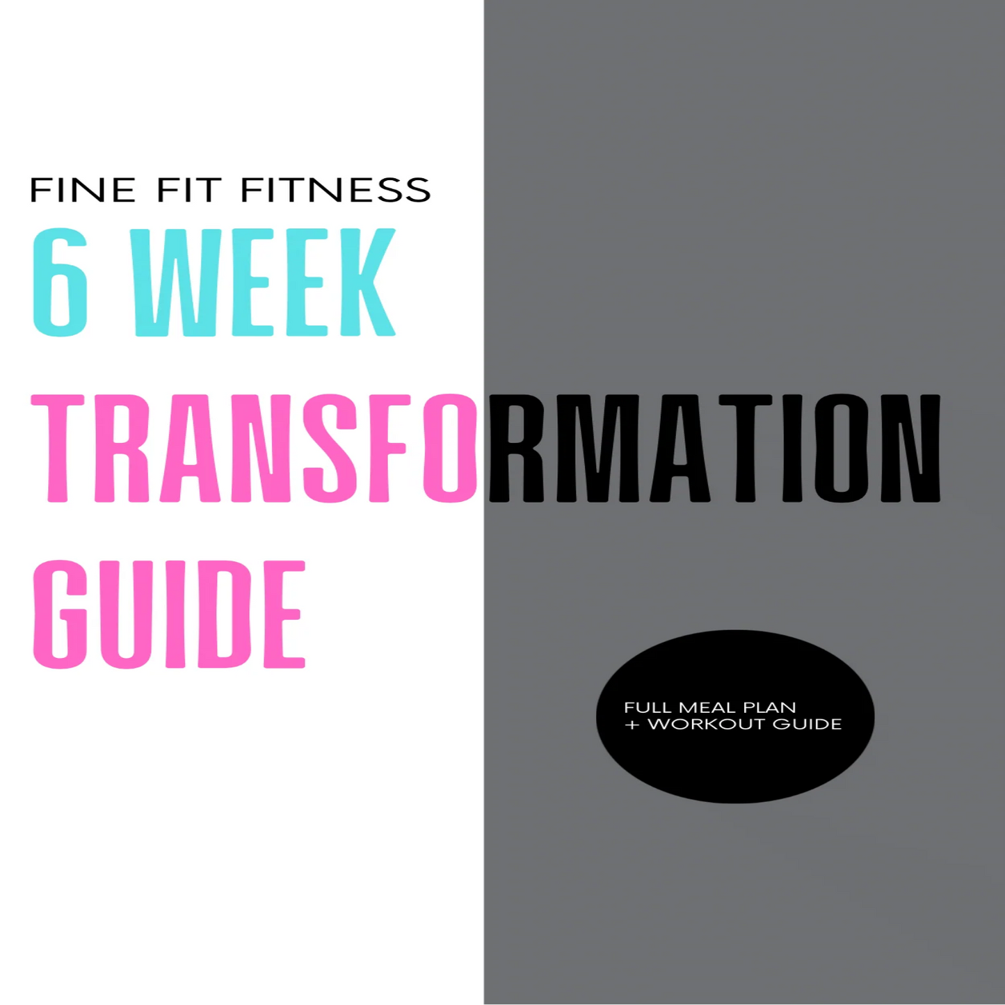 6-Week Body Transformation Guide Book – Meal Plan & Exercise Log