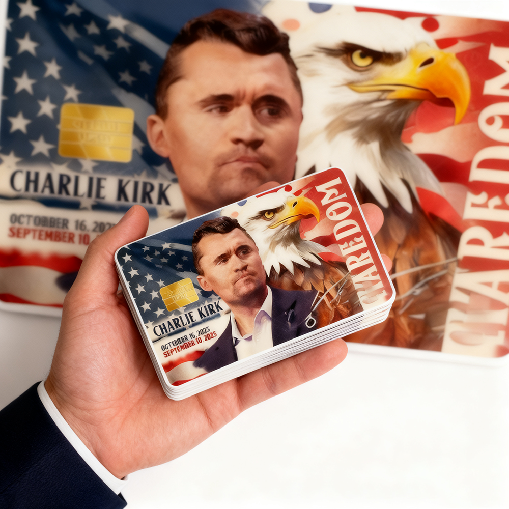 🎗️🕊️Charlie Kirk Debit Card Stickers