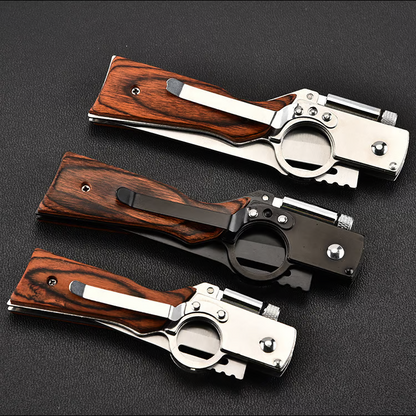 Outdoor Pocket Folding Knife with LED Light New
