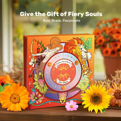 Zodiac Seed Bank with Moon Calendar - Fire Signs (Aries, Leo, Sagittarius)