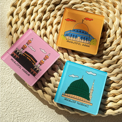 3PCS Mosque Fridge magnets