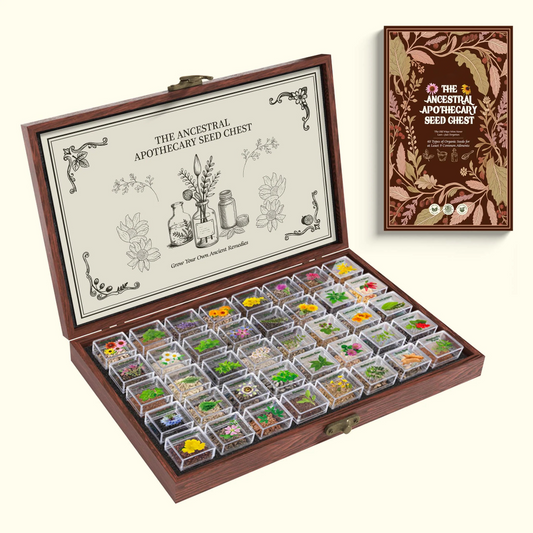 The Ancestral Apothecary Seed Chest - 40 Varieties of Medicinal Herb Seeds