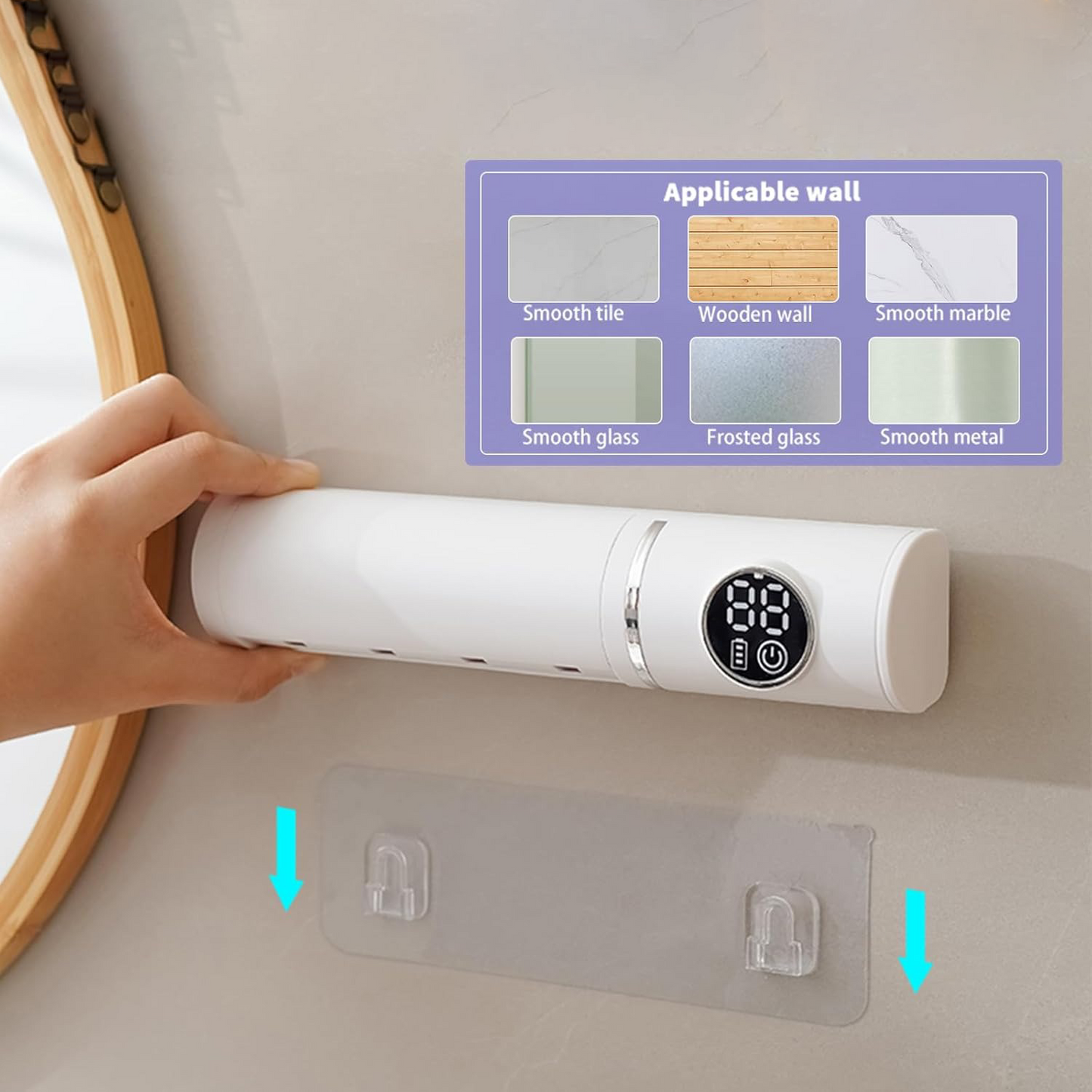 Wall Mounted Toothbrush Holder Sterilizer