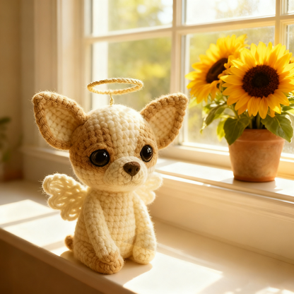 Yorkshire Terrier Memorial Emotional Support Crochet