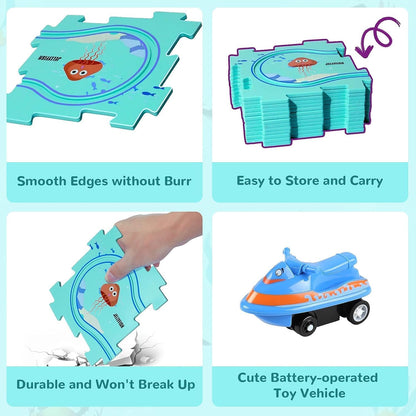 ⏰Historical Lowest Price: Save 56%🦖Kids Car Track Set