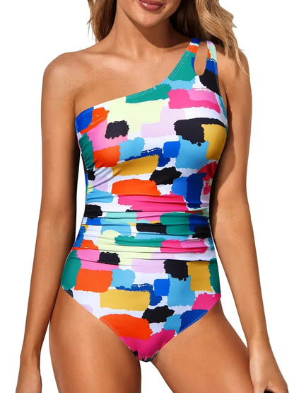 Single Strap Tummy Control Swimsuit