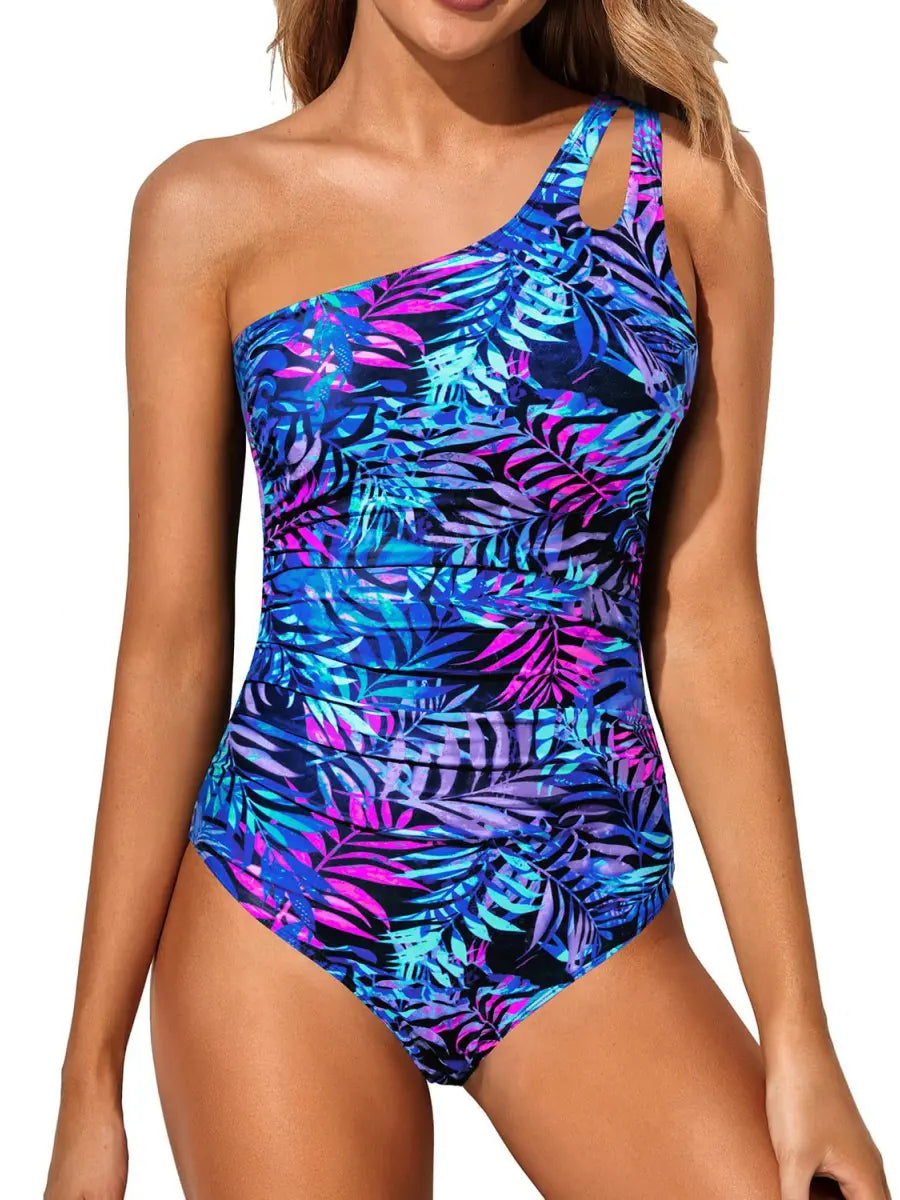 Single Strap Tummy Control Swimsuit