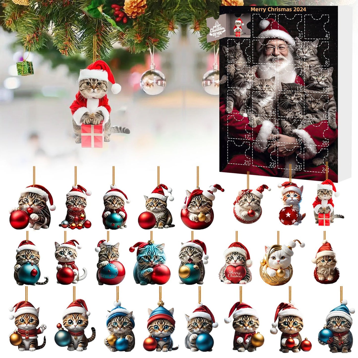 2024 Christmas Cat Advent Calendar