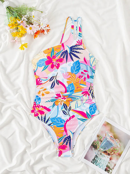 Single Strap Tummy Control Swimsuit