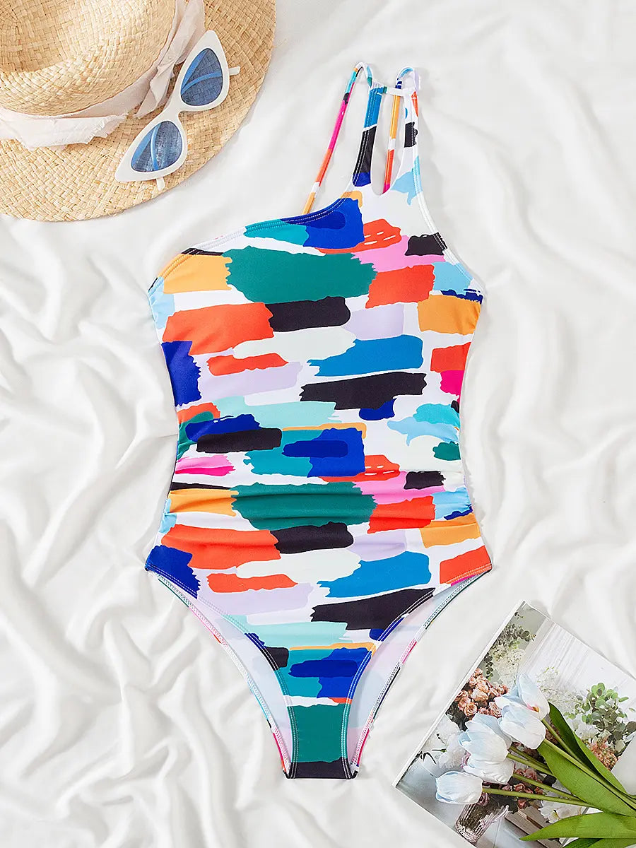 Single Strap Tummy Control Swimsuit