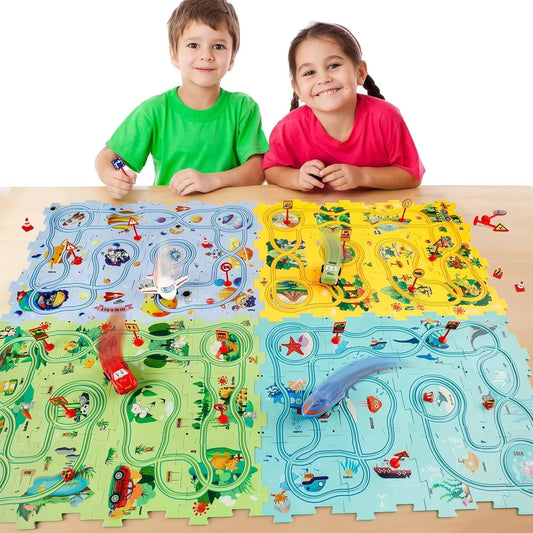 ⏰Historical Lowest Price: Save 56%🦖Kids Car Track Set