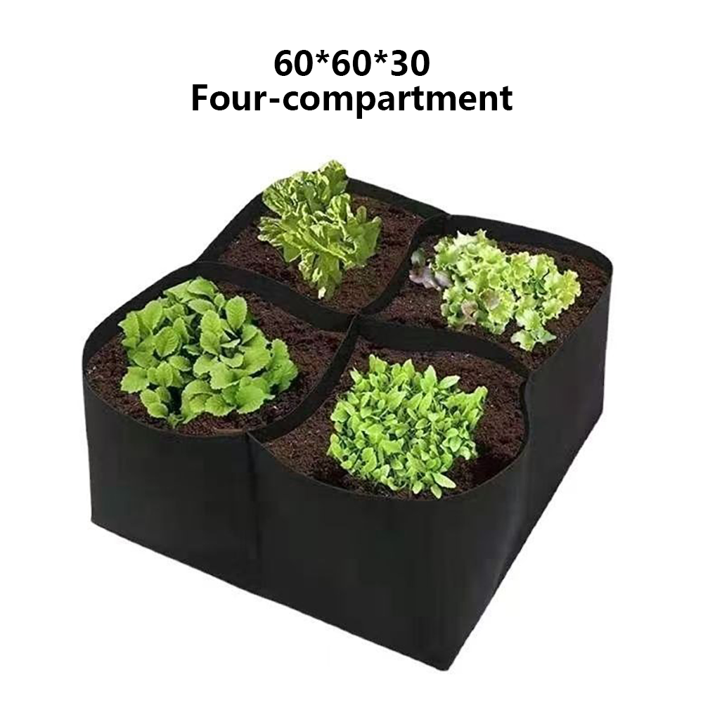 Multi-compartment balcony vegetable planting bag