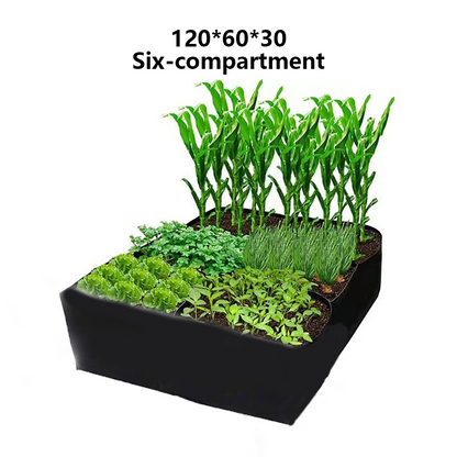 Multi-compartment balcony vegetable planting bag