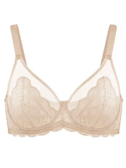 Lace Unlined Minimizer Bra