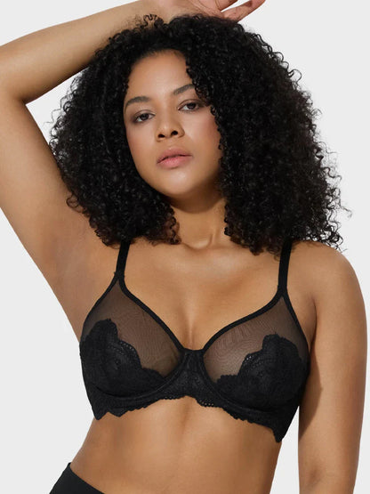 Lace Unlined Minimizer Bra