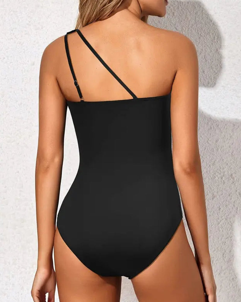 Single Strap Tummy Control Swimsuit