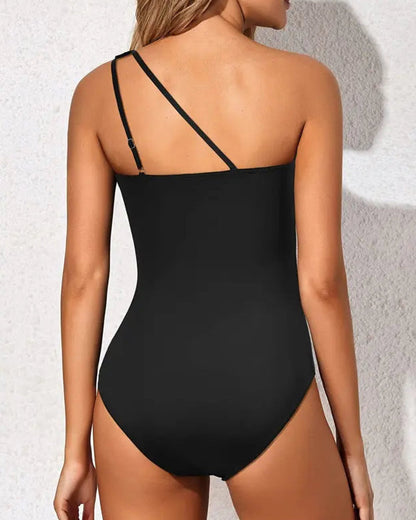 Single Strap Tummy Control Swimsuit