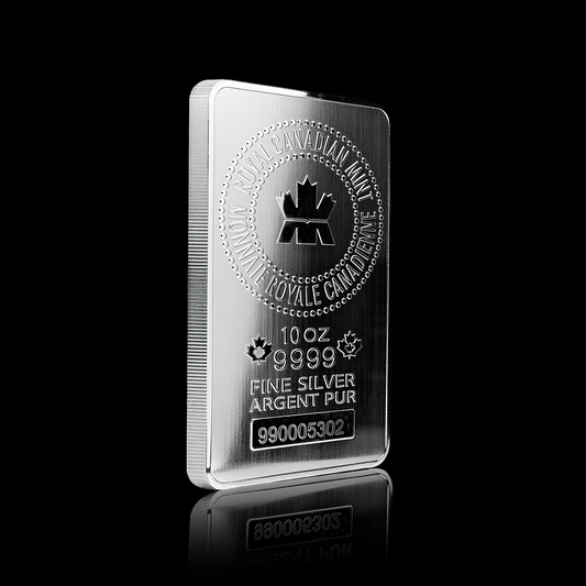 Royal Canadian Mint 10 oz Silver Bar