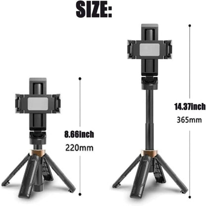 360° Rotation Wireless Remote Mini Tripod