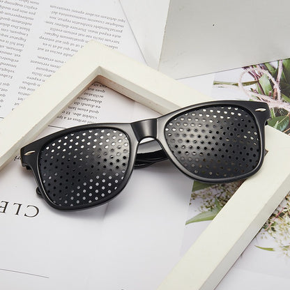 Pin Hole Eye Anti-Fatigue Vision Correction Glasses
