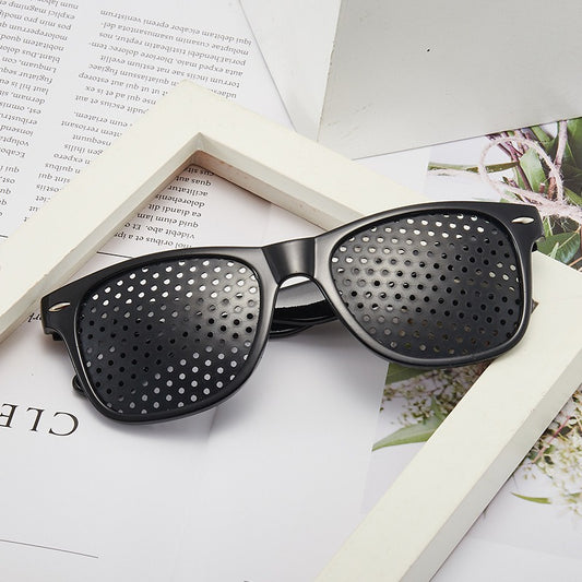 Pin Hole Eye Anti-Fatigue Vision Correction Glasses