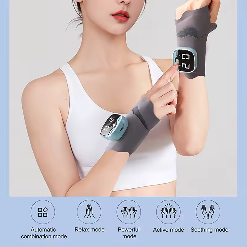 9 Levels Electric Heating Wrist Guard Vibration Massage