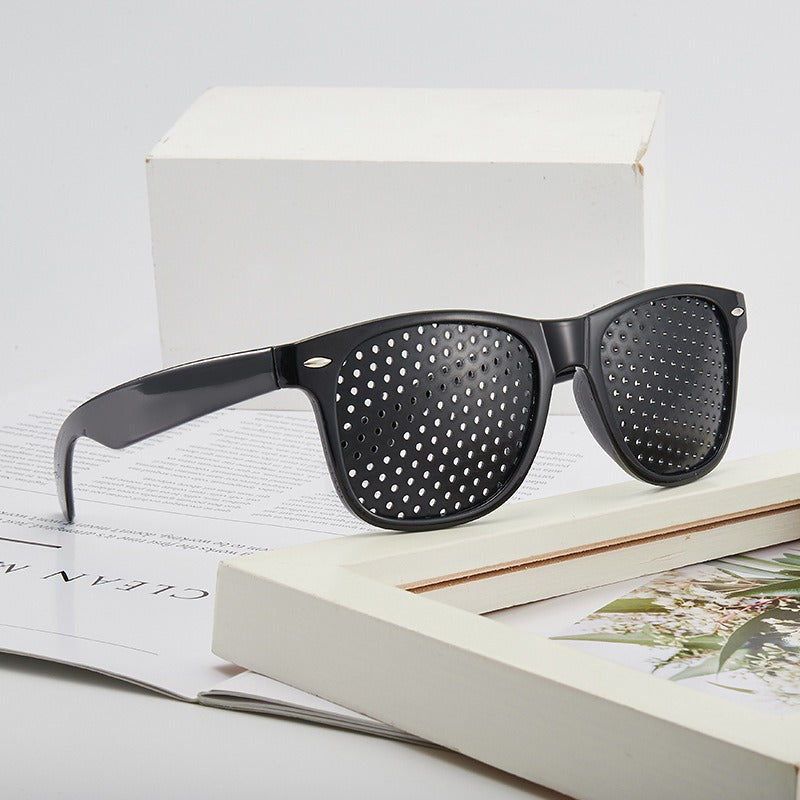 Pin Hole Eye Anti-Fatigue Vision Correction Glasses