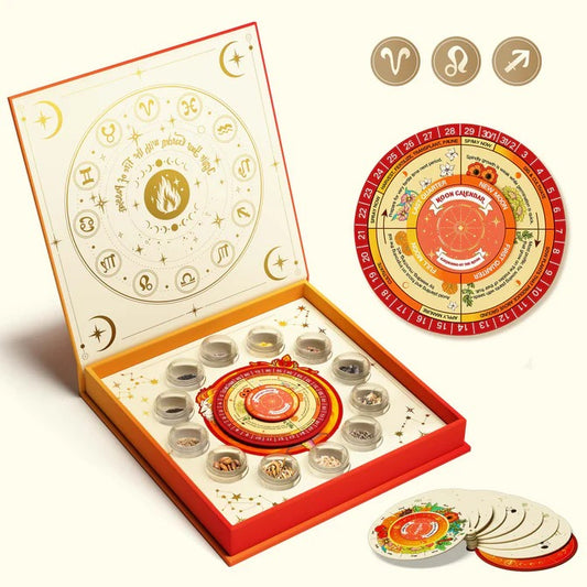 Zodiac Seed Bank with Moon Calendar - Fire Signs (Aries, Leo, Sagittarius)