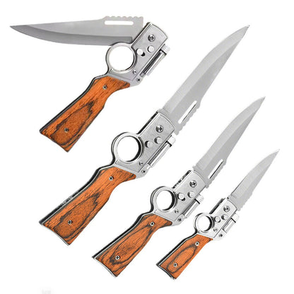 Outdoor Pocket Folding Knife with LED Light New