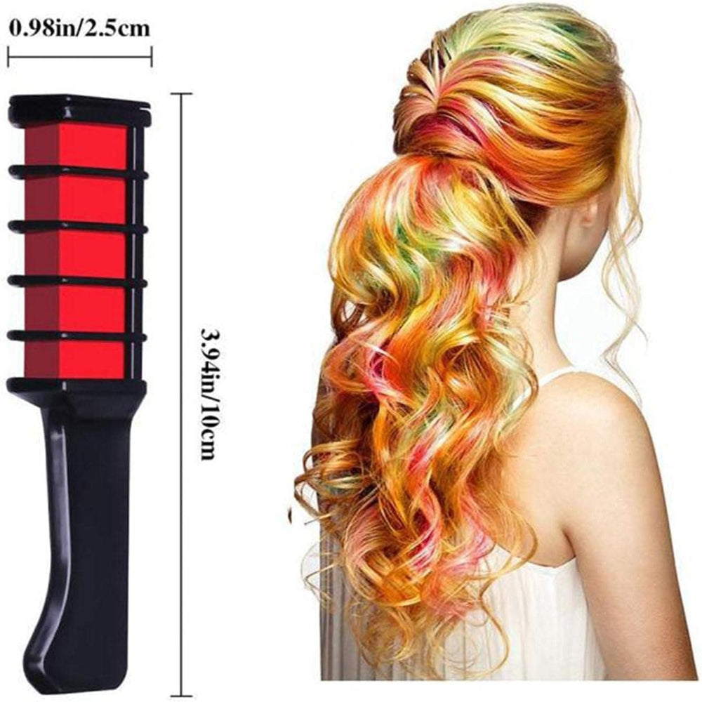 🎨10 Color Temporary Bright Hair Chalk Comb Set