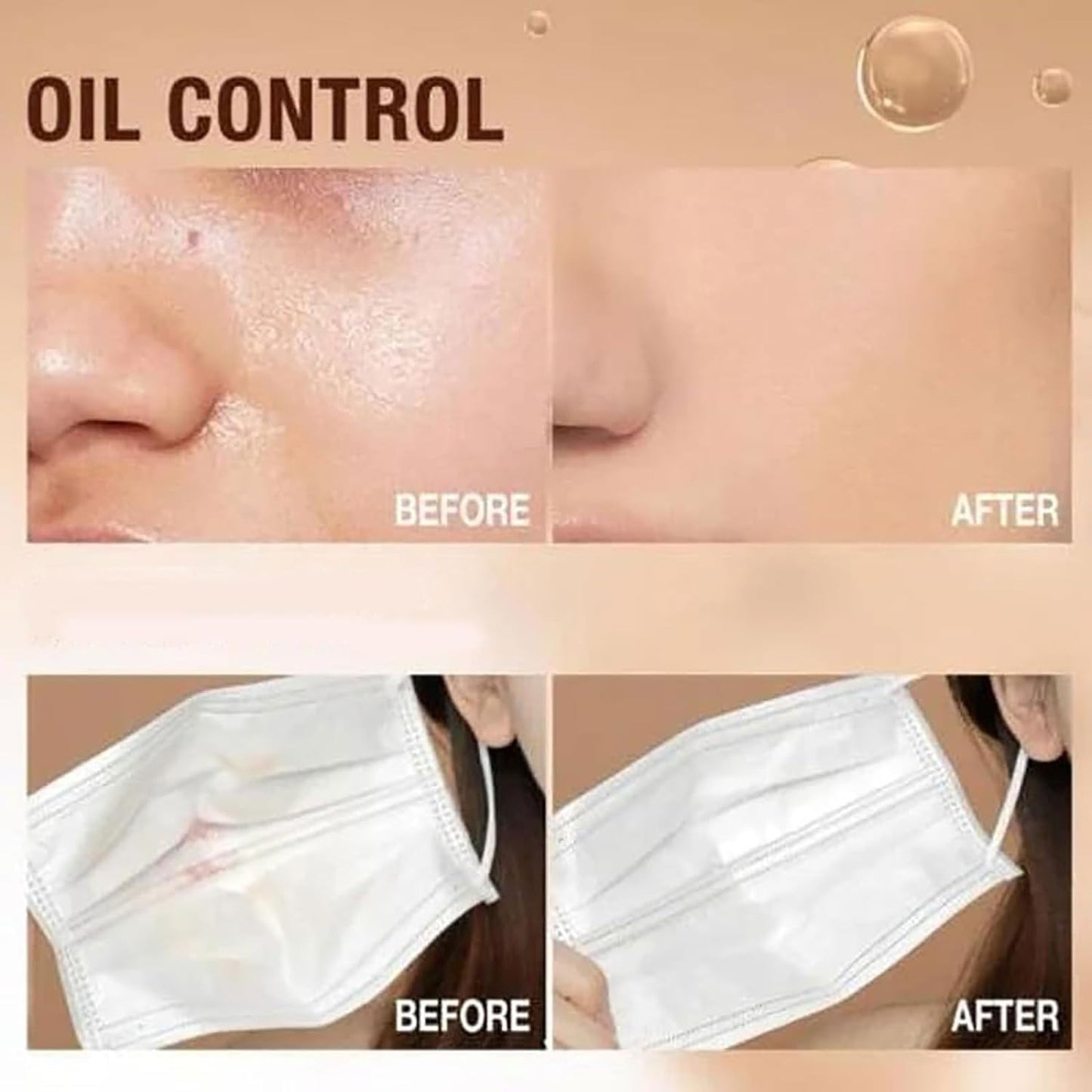 3 Colors Oil Control Matte Face Powder