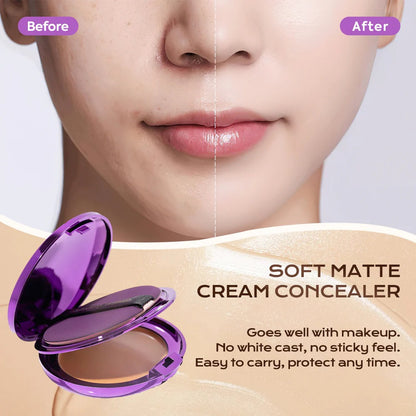 Soft Matte Concealer -Flawless Coverage & Smooth Finish(with Brush FREE !)