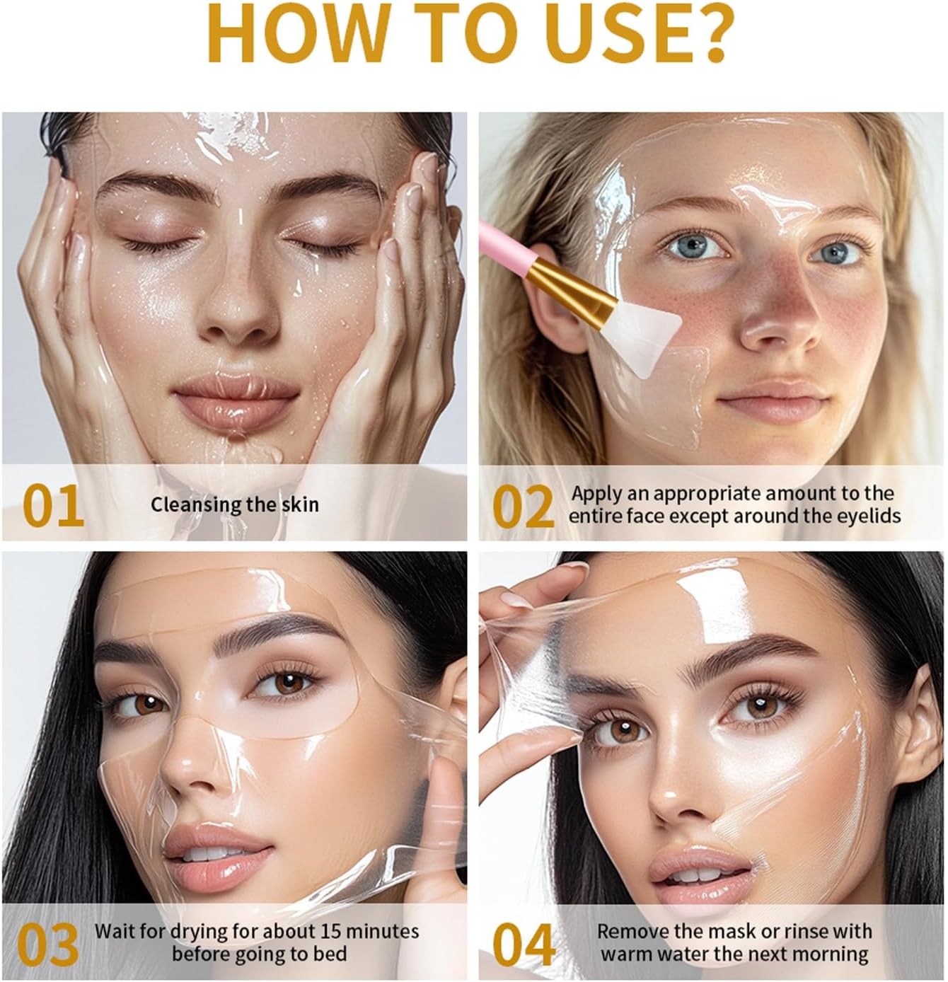 Kojic Acid Turmeric Collagen Overnight Mask With A Brush Free