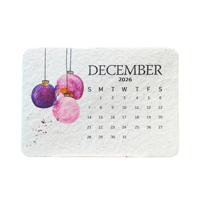 Eco-Friendly Plantable Seed Calendar 2026
