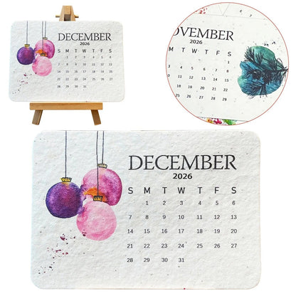 Eco-Friendly Plantable Seed Calendar 2026
