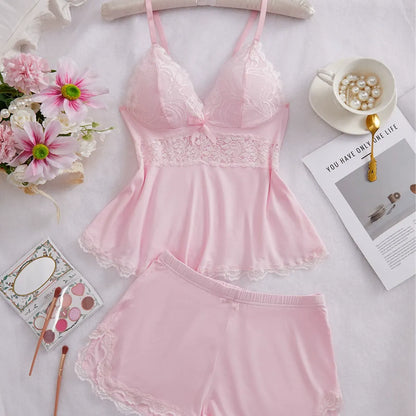 Womens Lingerie Set Pjs and Panty Set Camisole Set