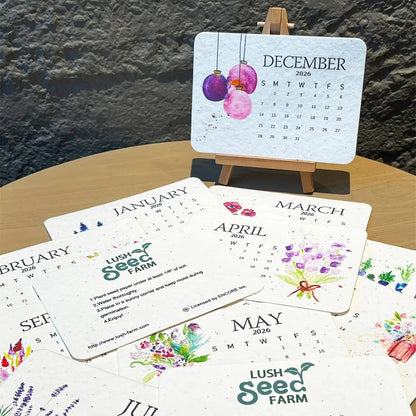 Eco-Friendly Plantable Seed Calendar 2026