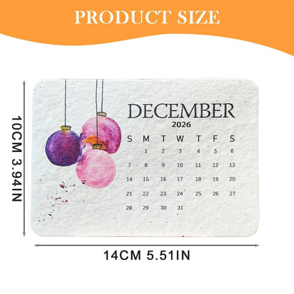 Eco-Friendly Plantable Seed Calendar 2026