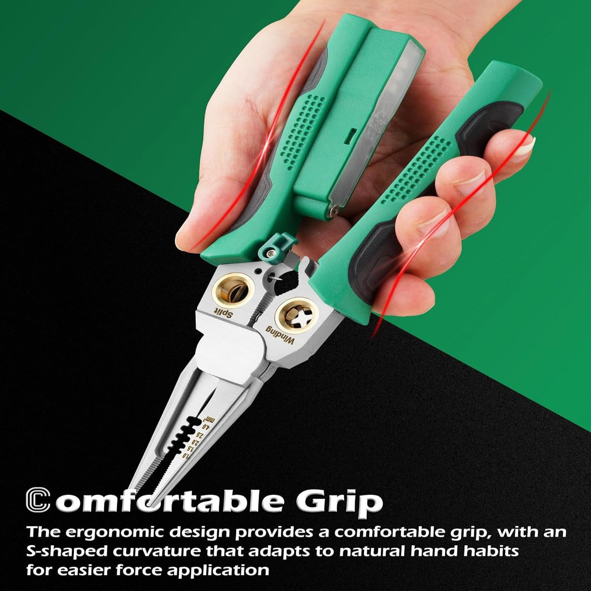 8-in-1 Multi-Functional Wire Stripper Scissors with Electrical Test