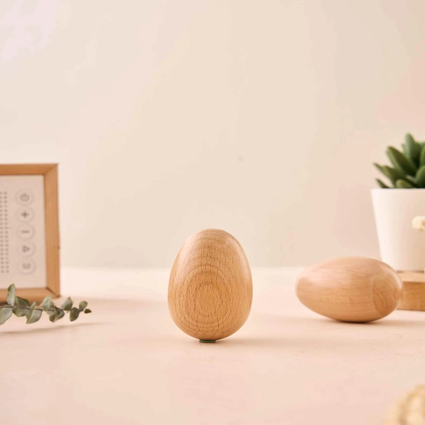 3 PCS Personalized Wood Easter Egg & 12 colors of paint+2 pens