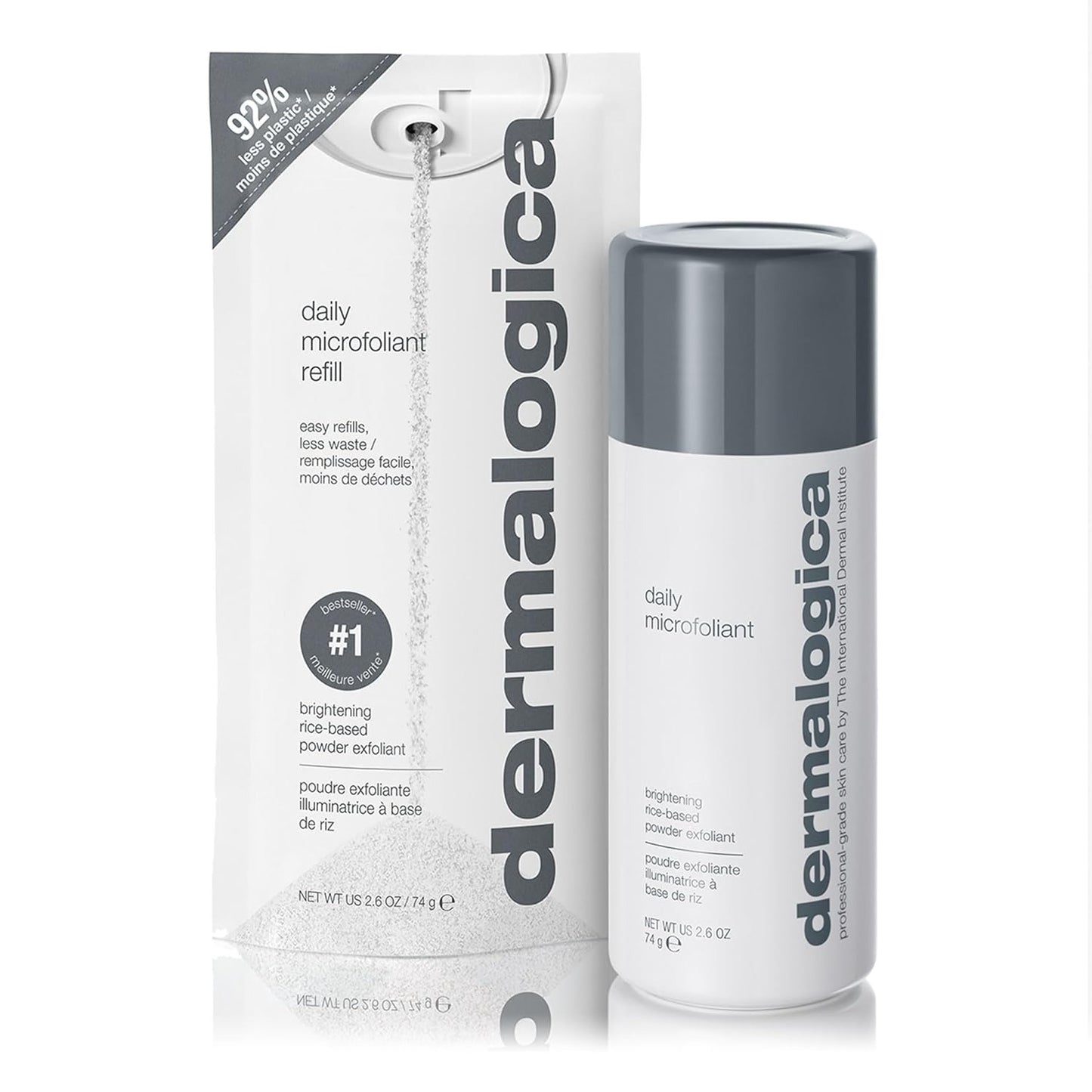 Daily Microfoliant, FaceExfoliator Scrub Powder with SalicylicAcid and Papaya Enzyme, AchieveBrighter, Smoother Skin Daily