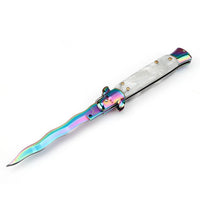 White shell handle