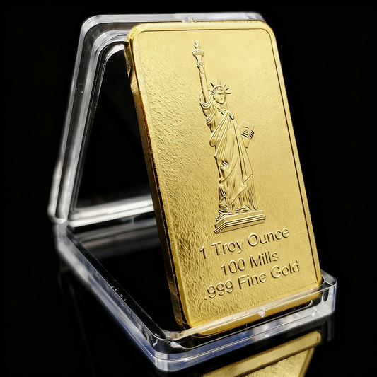 USA Eagle statue of Liberty 1 Ounce Gold Bar